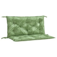 Vidaxl Garden Bench Cushions 2Pcs Leaf Pattern 39.4X19.7X2.8 Fabric
