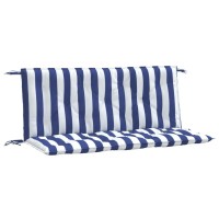 Vidaxl Garden Bench Cushions 2Pcs Blue&White Stripe 47.2X19.7X2.8 Fabric