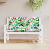 Vidaxl Garden Bench Cushions 2Pcs Multicolor 47.2X19.7X2.8 Fabric