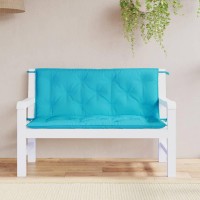 Vidaxl Garden Bench Cushions 2Pcs Turquoise 47.2X19.7X2.8 Fabric