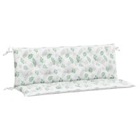 Vidaxl Garden Bench Cushions 2Pcs Leaf Pattern 59.1X19.7X2.8 Fabric
