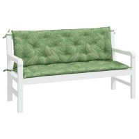 Vidaxl Garden Bench Cushions 2Pcs Leaf Pattern 59.1X19.7X2.8 Fabric