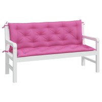 Vidaxl Garden Bench Cushions 2Pcs Pink 59.1X19.7X2.8 Fabric