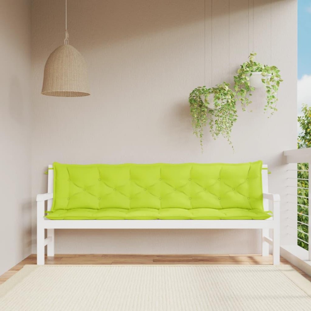 vidaXL Garden Bench Cushions 2 pcs Bright Green 78.7