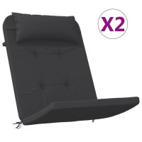 vidaXL Adirondack Chair Cushions 2 pcs Black Oxford Fabric