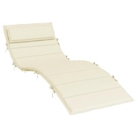 vidaXL Sun Lounger Cushion Cream 70.9