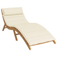 vidaXL Sun Lounger Cushion Cream 70.9