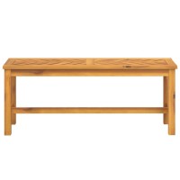 Vidaxl Patio Bench 43.3 Solid Wood Acacia