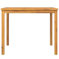 Vidaxl Patio Dining Table 35.4X35.4X29.1 Solid Wood Acacia