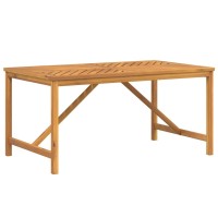 Vidaxl Patio Dining Table 59.1X35.4X29.1 Solid Wood Acacia