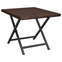 vidaXL Folding Table Brown 17.7