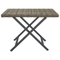 vidaXL Folding Table Gray 17.7