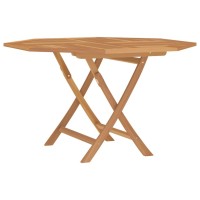 Vidaxl Folding Patio Table 47.2X47.2X29.5 Solid Wood Teak