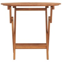 Vidaxl Folding Patio Table 33.5X29.5 Solid Wood Teak