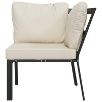 Vidaxl Patio Chair With Sand Cushions 29.9X29.9X31.1 Steel