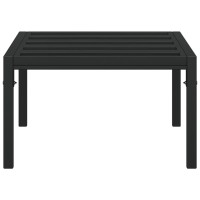 Vidaxl Patio Coffee Table Black 23.6X23.6X13.8 Steel