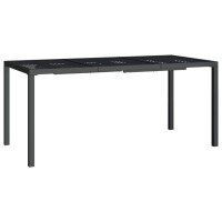 Vidaxl Patio Table Anthracite 65X31.5X28.3 Steel