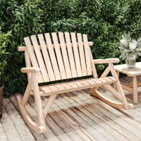 Vidaxl 2-Seater Patio Rocking Bench 48.4X37.8X40.2 Solid Wood Spruce