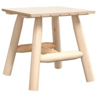 Vidaxl Side Table 19.3X19.3X19.7 Solid Wood Spruce