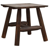 Vidaxl Side Table 19.3X19.3X19.7 Solid Wood Spruce