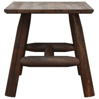 Vidaxl Side Table 19.3X19.3X19.7 Solid Wood Spruce