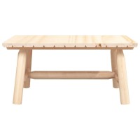 Vidaxl Coffee Table 35.4X19.7X16.1 Solid Wood Spruce