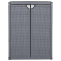 vidaXL Garden Storage Cabinet Gray 25.6