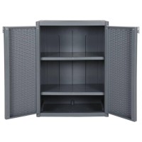 vidaXL Garden Storage Cabinet Gray 25.6