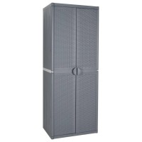 vidaXL Garden Storage Cabinet Gray 25.6