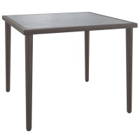 Vidaxl Patio Table Gray 18.9X18.9X14.6 Steel
