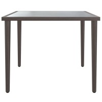 Vidaxl Patio Table Gray 18.9X18.9X14.6 Steel