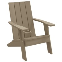 Vidaxl Patio Adirondack Chair Light Brown 29.5X34.8X35.2 Polypropylene