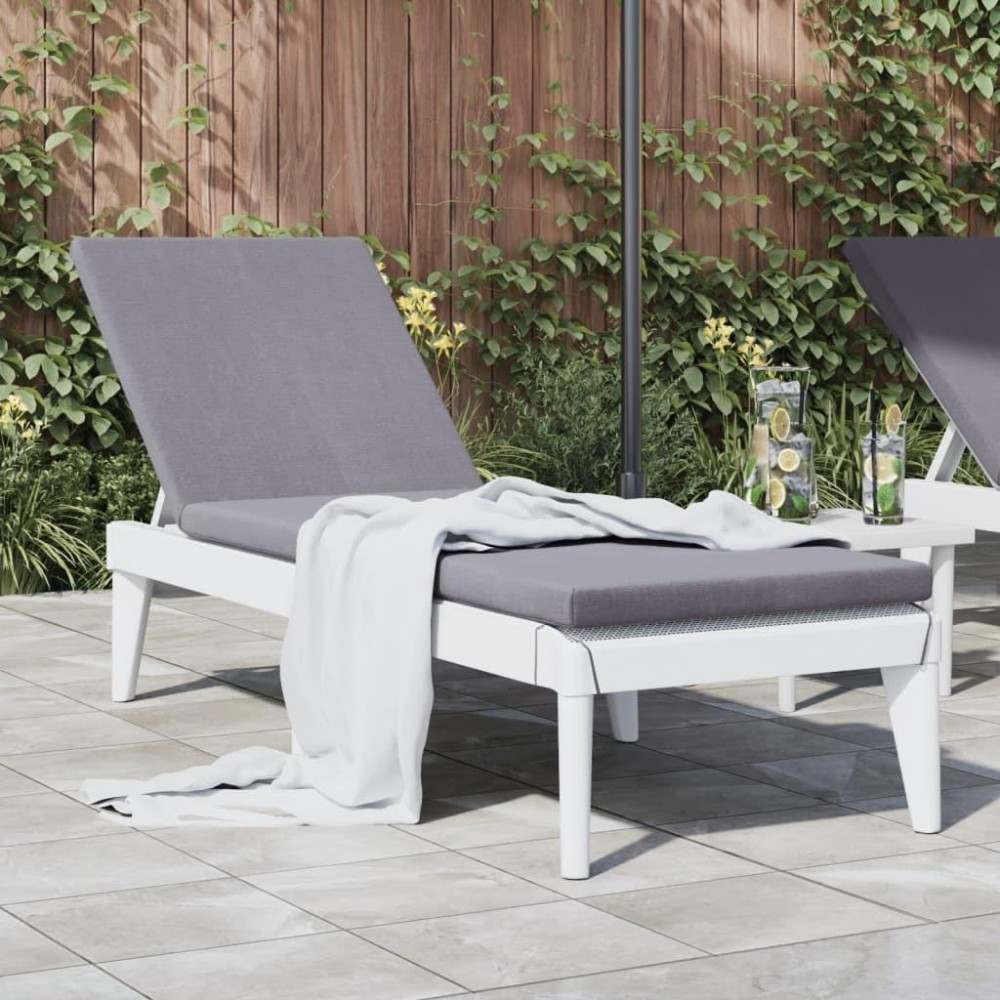 vidaXL Sun Lounger White 73.2