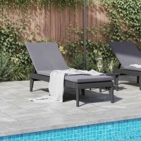 vidaXL Sun Lounger Anthracite 73.2