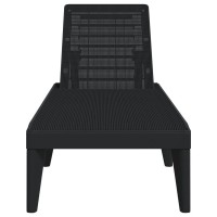 vidaXL Sun Lounger Anthracite 73.2