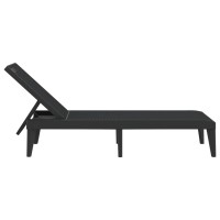 vidaXL Sun Lounger Anthracite 73.2