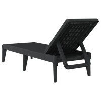 vidaXL Sun Lounger Anthracite 73.2