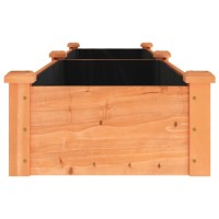 vidaXL Garden Raised Bed with Liner Brown 94.5