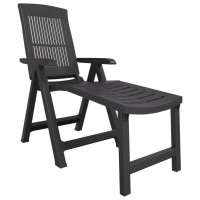 Vidaxl Sun Lounger Anthracite Plastic