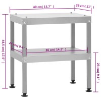 vidaXL Table for Oven Smoker 15.7