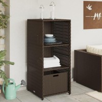 vidaXL Patio Storage Cabinet Brown 19.7