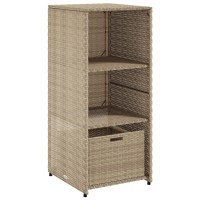 vidaXL Patio Storage Cabinet Beige 19.7