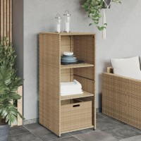 vidaXL Patio Storage Cabinet Beige 19.7