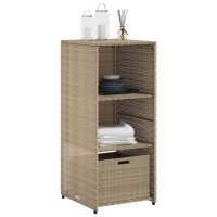 vidaXL Patio Storage Cabinet Beige 19.7