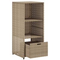 vidaXL Patio Storage Cabinet Beige 19.7