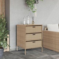 vidaXL Patio Storage Cabinet Beige 21.7