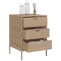 vidaXL Patio Storage Cabinet Beige 21.7