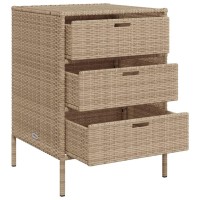 vidaXL Patio Storage Cabinet Beige 21.7