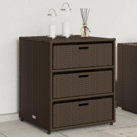 vidaXL Patio Storage Cabinet Brown 21.7