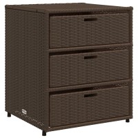 vidaXL Patio Storage Cabinet Brown 21.7